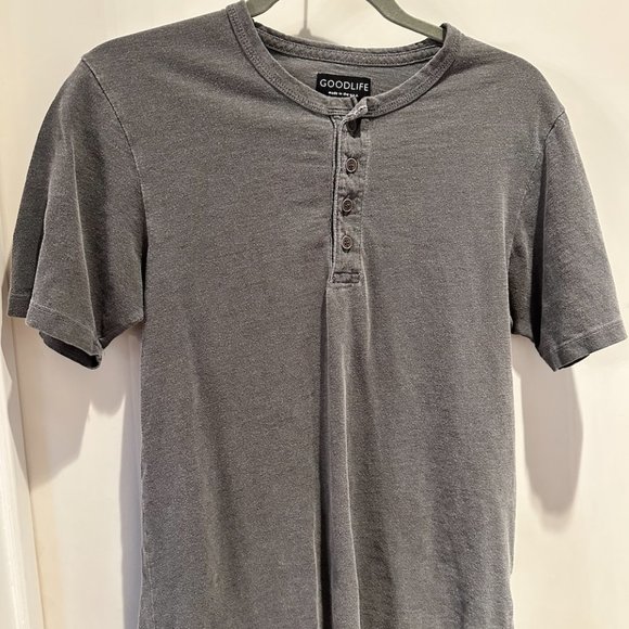 Goodlife | Shirts | Sunfaded Slub Scallop Henley | Poshmark